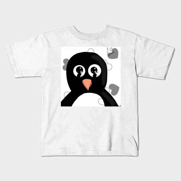 pinguin Kids T-Shirt by i.abranco